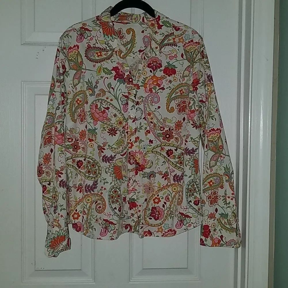 Izod printed top Sz XL NWOT